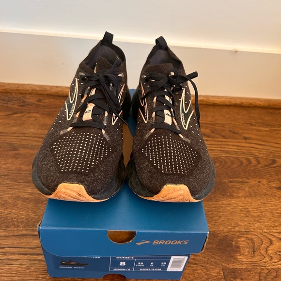 Brooks Black and White Athletic Shoes - Picture 2 of 6